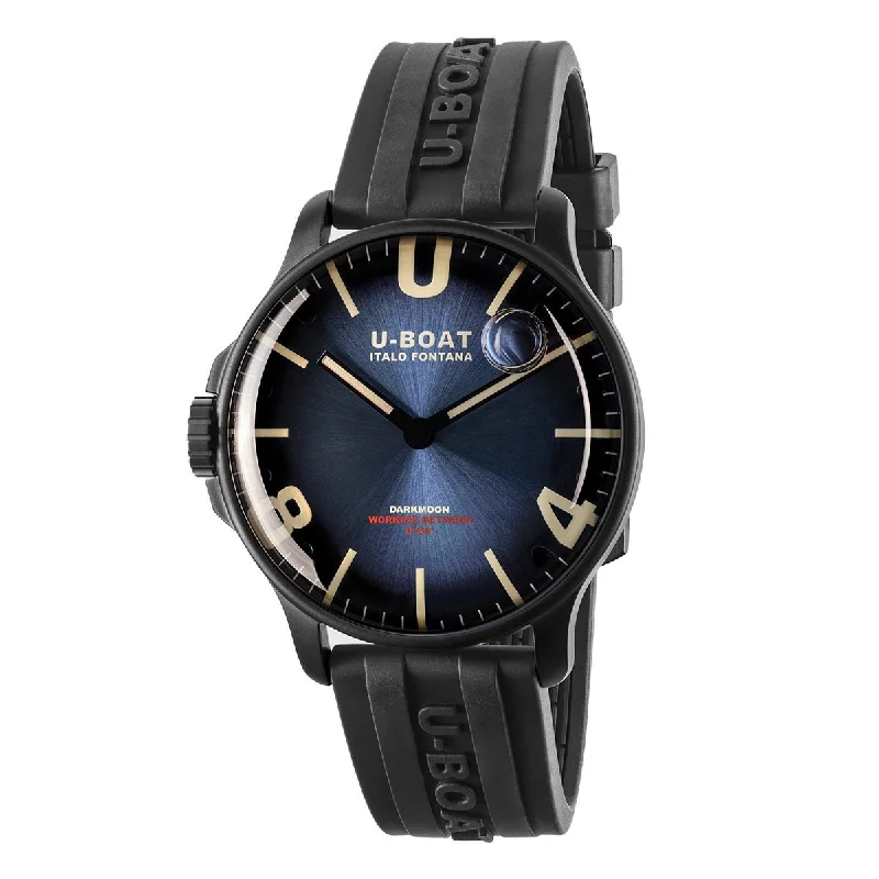 U-Boat Watch Darkmoon 44 Blue Soleil IP Black 8700/C