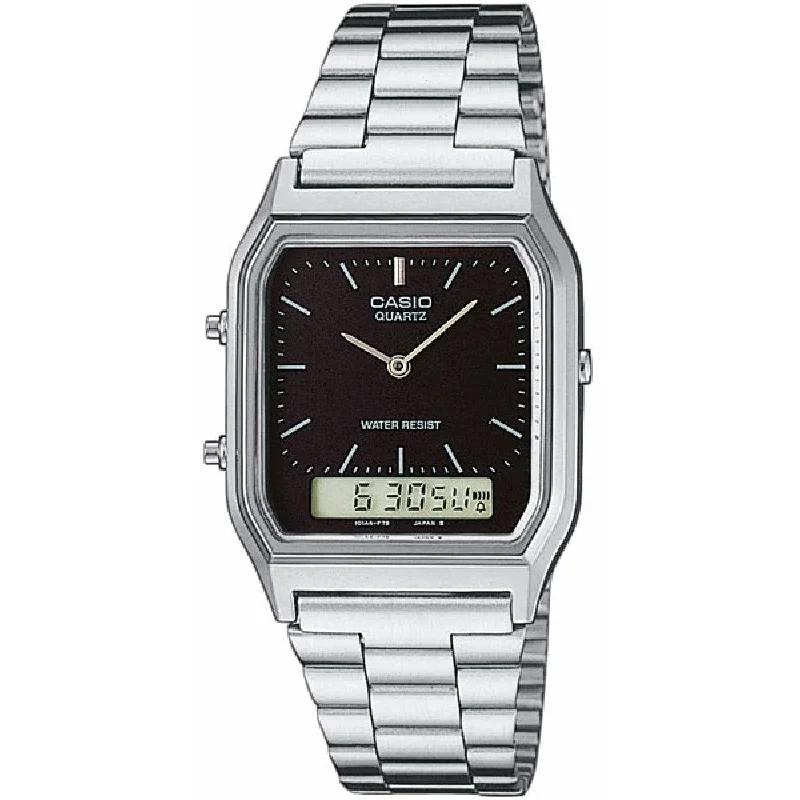 Casio Vintage Unisex Silver Watch AQ-230A-1DMQYES