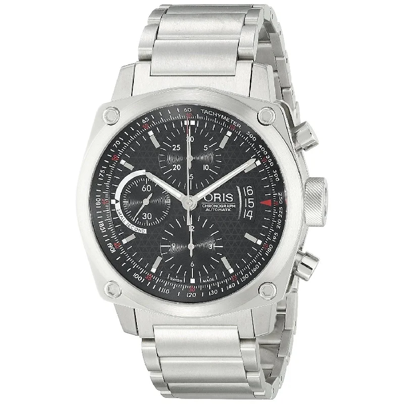 Oris Men's 67476164154MB BC4 Automatic Chronograph Stainless Steel Watch