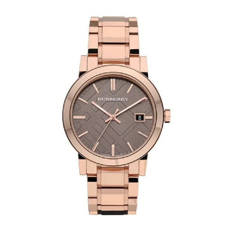 Burberry Unisex Watch The City Rose Gold 38mm BU9005