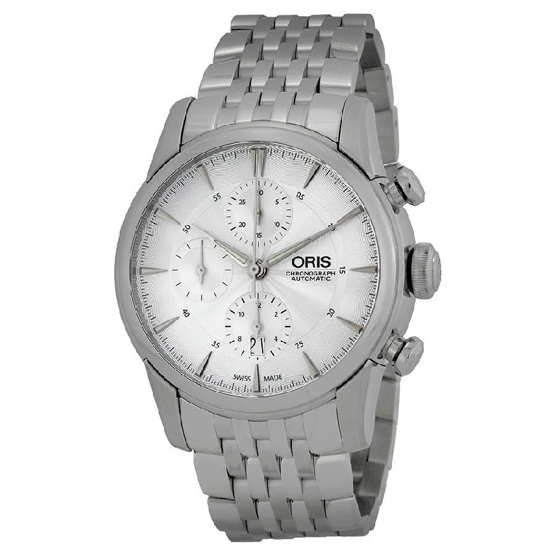 Oris Men's 77476864051MB Artelier Chronograph Automatic Stainless Steel Watch