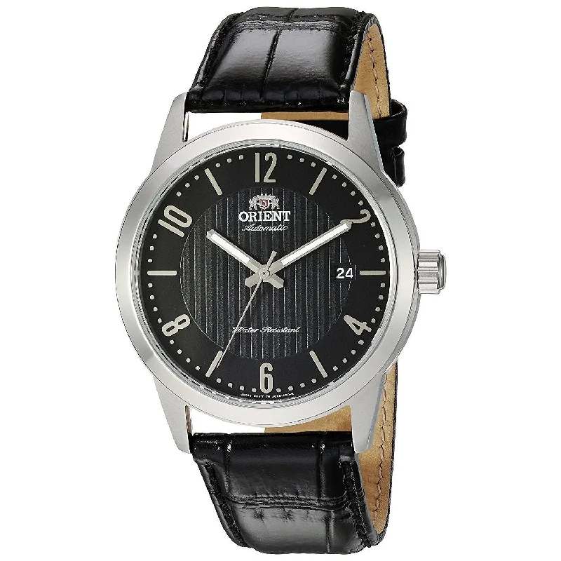 Orient Men's FAC05006B0 Howard Automatic Black Leather Watch