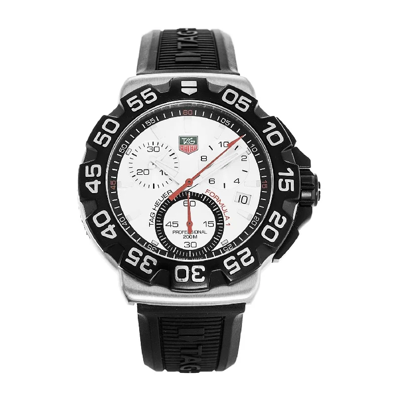 Tag Heuer Men's CAH1111.BT0714 Formula 1 Chronograph Black Rubber Watch