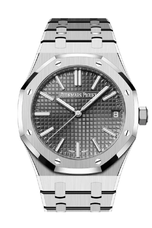 Audemars Piguet Royal Oak 41 Grey Dial 50th Anniversary Watch 15510ST.OO.1320ST.05 DCM