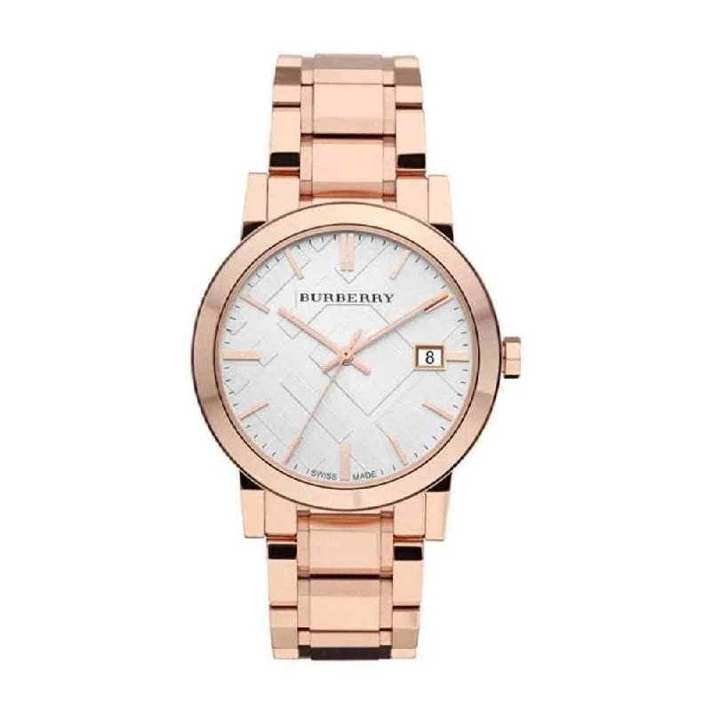 Burberry Unisex Watch The City Rose Gold 38mm BU9004