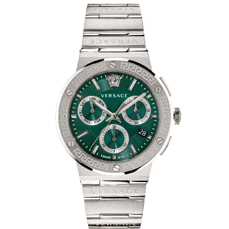 Versace Greca Logo Men's Green Watch VEZ900121