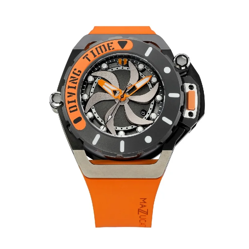 Mazzucato Automatic Reversible Watch Scuba Orange