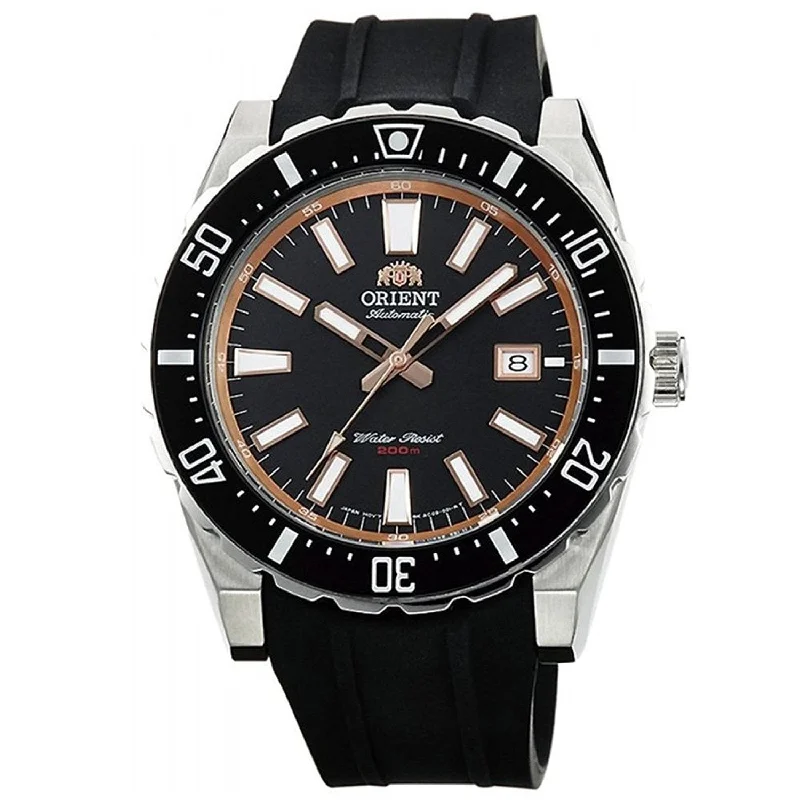 Orient Men's FAC09003B0 Nami Automatic Black Rubber Watch