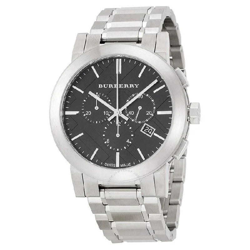 Burberry Men's BU9351 Large Check Chronograph Stainless Steel Watch