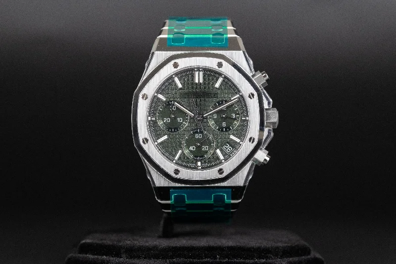 Audemars Piguet<br>26240ST Royal Oak Chronograph Flyback Green Dial 50th Anniversary