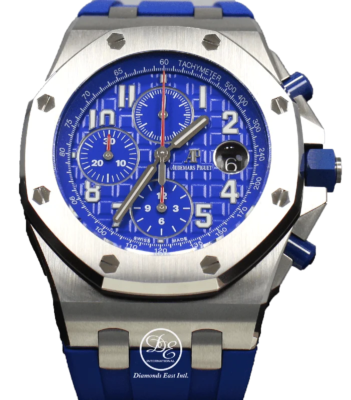 Audemars Piguet Royal Oak Offshore Blue INDIGO Chronograph Special Edition 26470ST.OO.A030CA.01 *UNWORN*