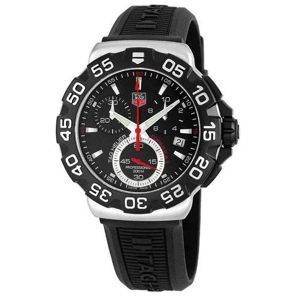 Tag Heuer Men's CAH1110.FT6024 Formula 1 Chronograph Black Rubber Watch