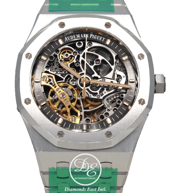 Audemars Piguet Royal Oak 41mm Grey Skeleton Dial BOX/PAPERS 15407ST.OO.1220ST.01 *NEW*