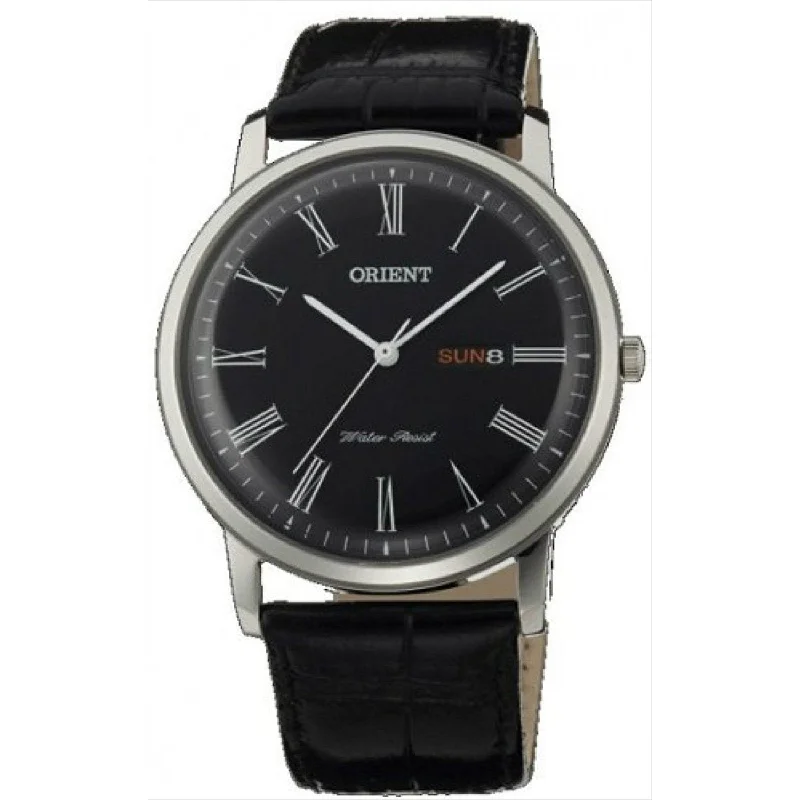 Orient Men's FUG1R008B6 Capital Version 2 Black Leather Watch