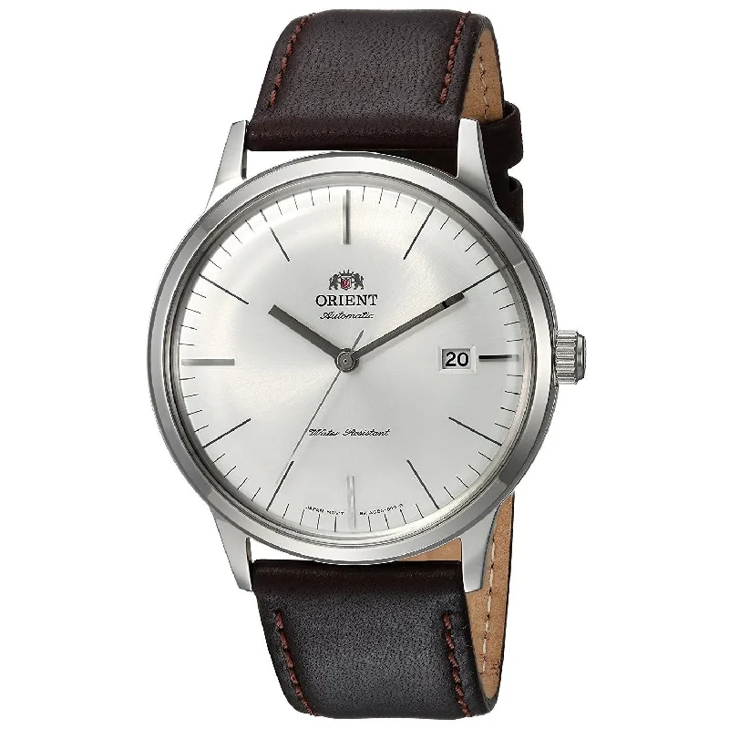 Orient Men's FAC0000EW0 Bambino 2nd Generation Automatic Brown Leather Watch