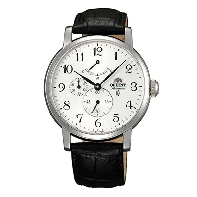 Orient Men's FEZ09005W0 Union Chronograph Automatic Black Leather Watch