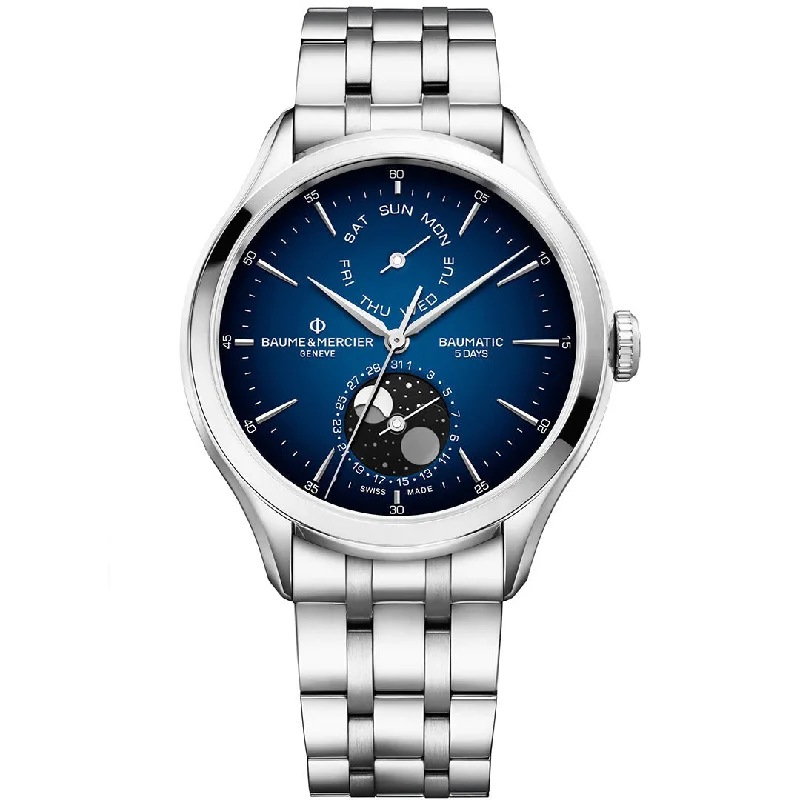 Baume & Mercier Clifton Automatic Men's Blue Watch 10725