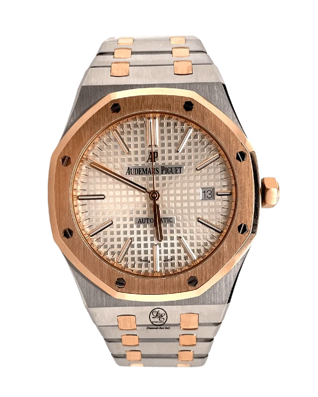 Audemars Piguet Royal Oak 15400SR.OO.1220SR.01 Two Tone 18k Rose Gold & Steel Box/Papers