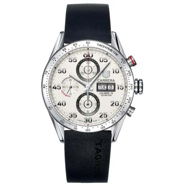 Tag Heuer Men's CV2A11.FT6005 Carrera Chronograph Automatic Black Rubber Watch