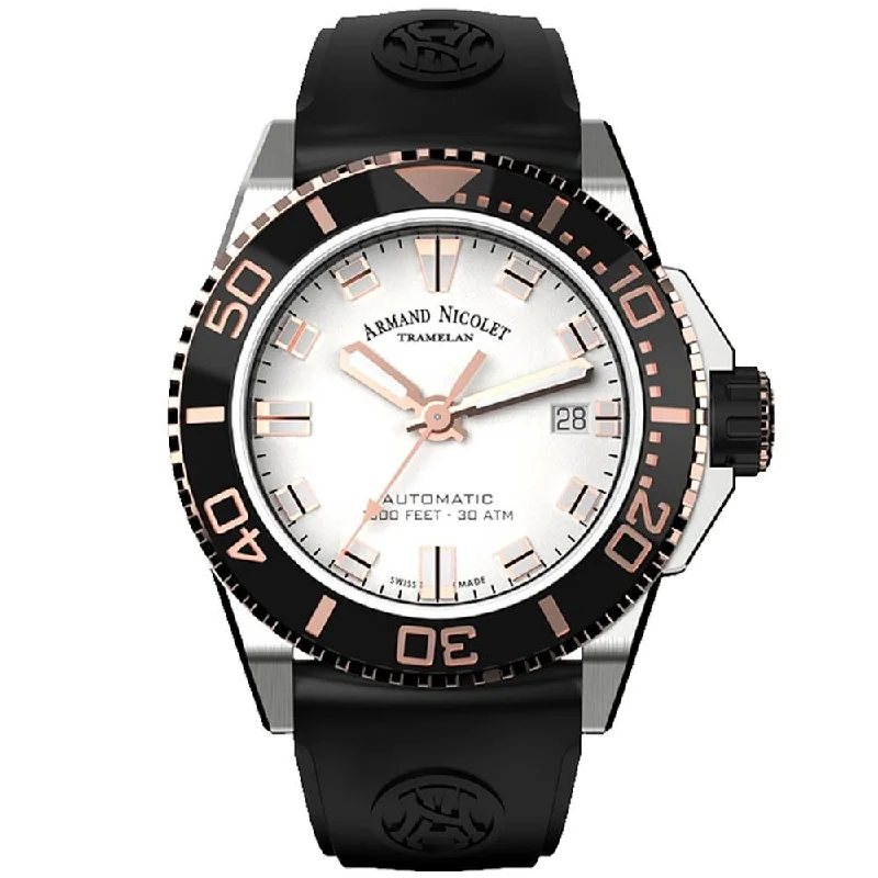 Armand Nicolet JS9-41 Silver Stainless Steel