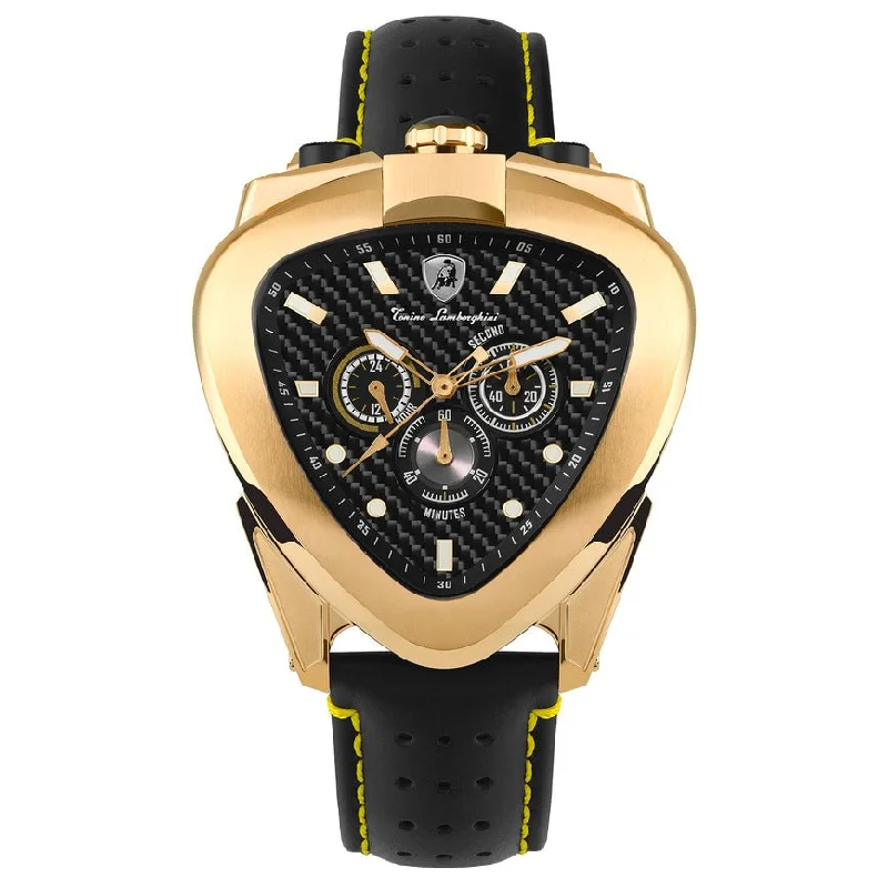 Tonino Lamborghini Men's Chronograph Watch Spyder 12H Yellow Gold T20CH-B