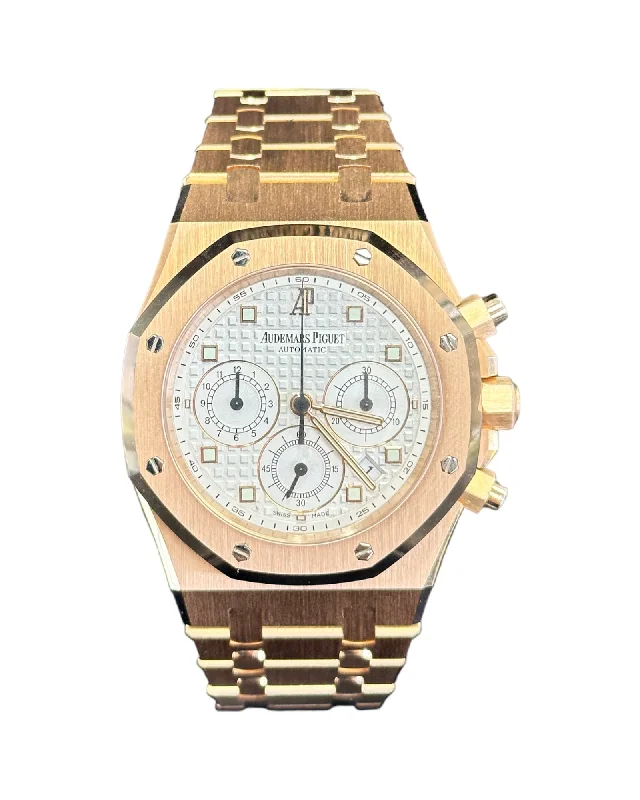 Audemars Piguet Royal Oak 39mm 18k Rose Gold Chronograph 25960OR.OO.1185OR.01 Box/Papers MINT