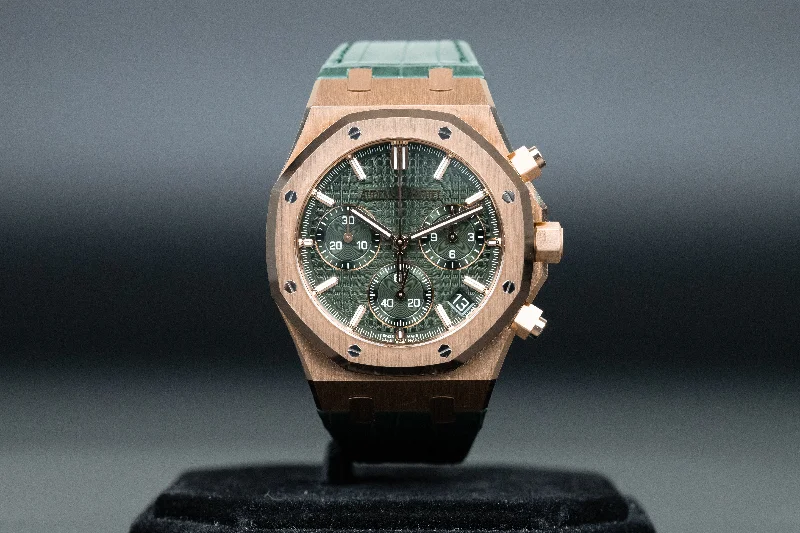 Audemars Piguet<br>26240OR Royal Oak Chronograph Flyback Green Dial "50th Anniversary"