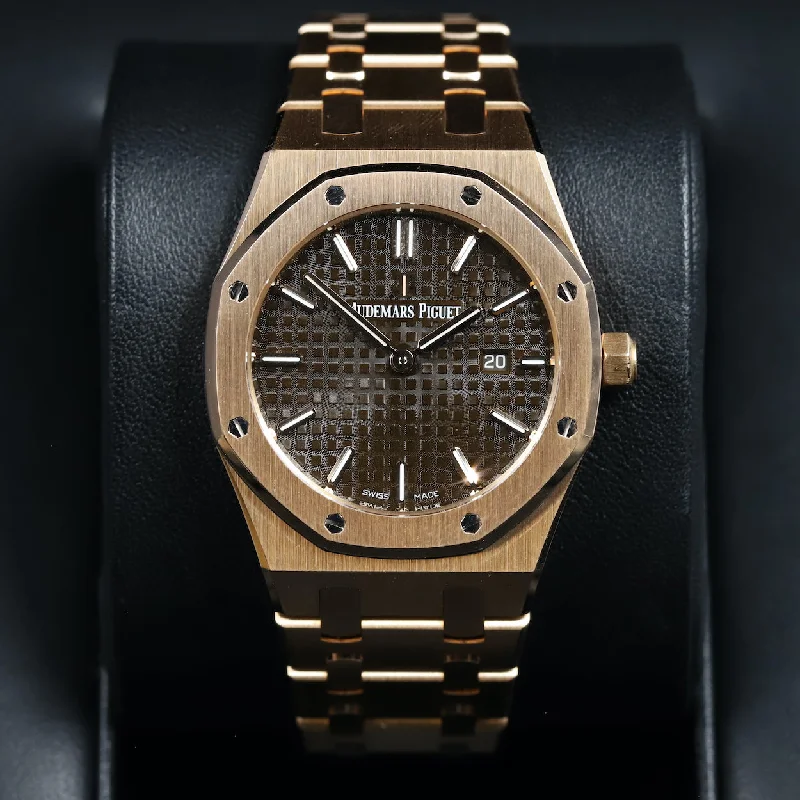 Audemars Piguet<br>67650OR Lady Royal Oak Chocolate Dial