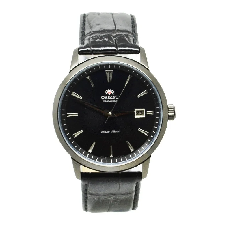 Orient Men's FER27001B0 Symphony Automatic Black Leather Watch