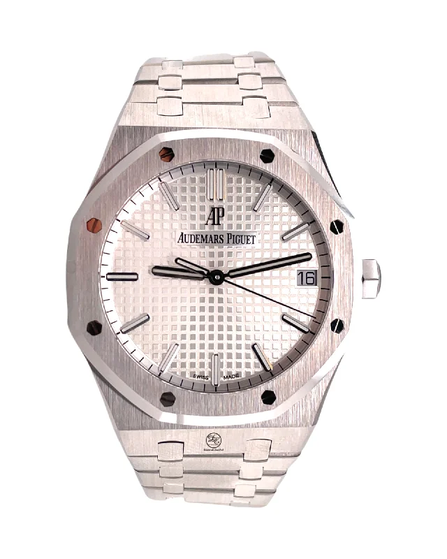 Audemars Piguet Royal Oak  White/Silver Dial 15500ST.OO.1220ST.04 B&P Unworn