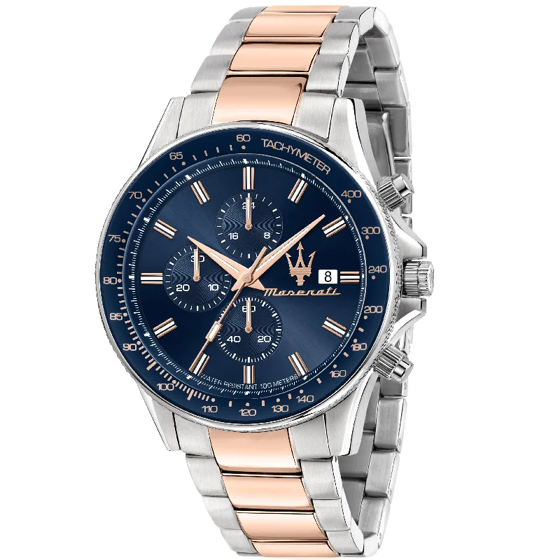 Maserati Men's Sfida  Blue Watch R8873640012