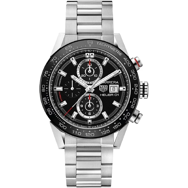 Tag Heuer Men's CAR201Z.BA0714 Carrera Chronograph Automatic Stainless Steel Watch