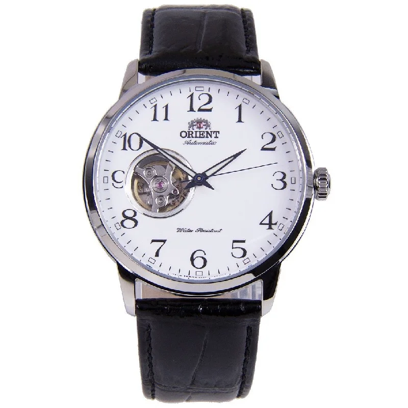 Orient Men's RA-AG0009S Esteem II Automatic Black Leather Watch