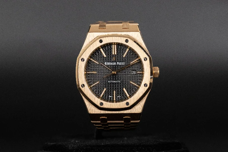 Audemars Piguet<br>15400OR Royal Oak Black Dial