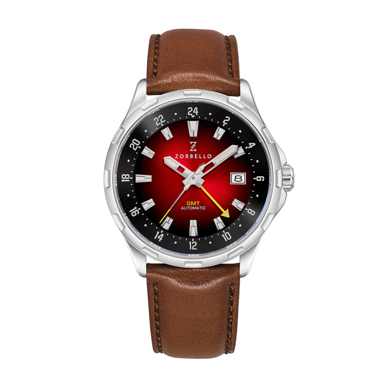 Zorbello Mechanical Watch G1 GMT Red LumiNova® ZBAF003