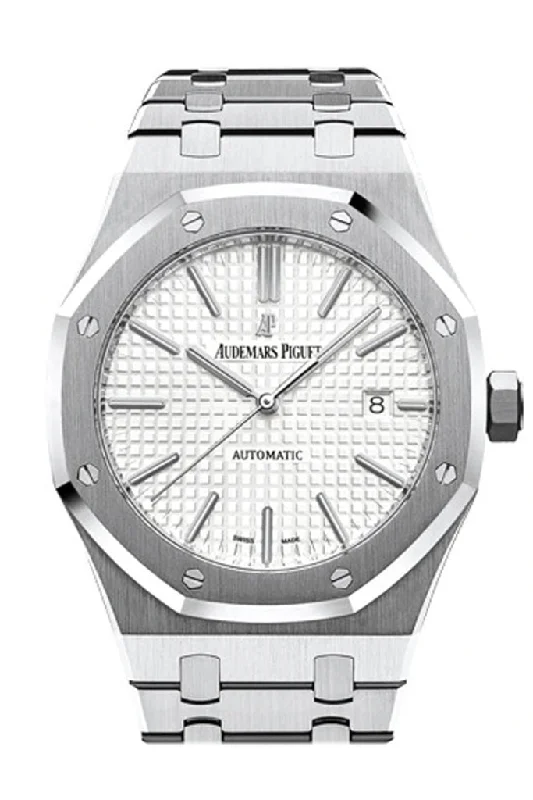 Audemars Piguet Royal Oak 41mm Silver-toned Dial Stainless Steel Bracelet Men's Watch 15400ST.OO.1220ST.02 DCM