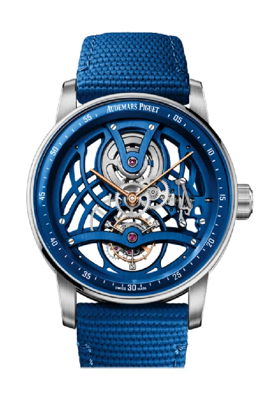 Audemars Piguet CODE 11.59 41mm Tourbillon Openworked Blue ceramic Watch 26600NB.OO.D346KB.01