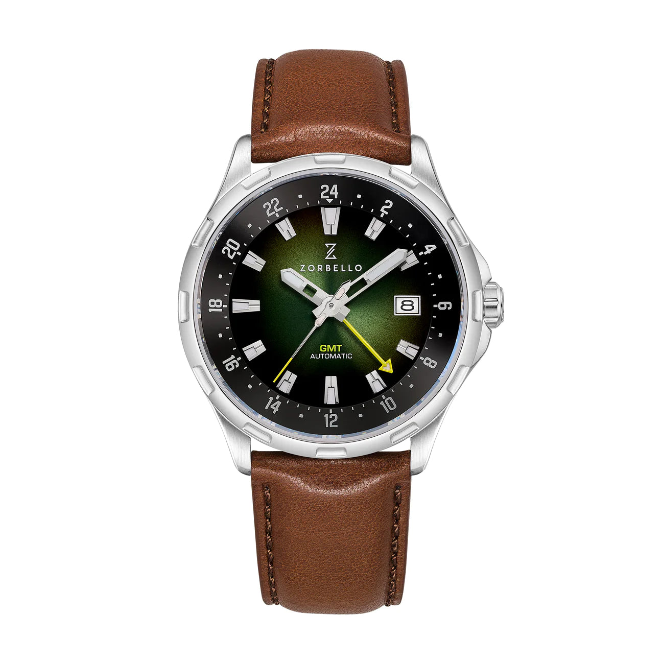 Zorbello Mechanical Watch G1 GMT Green LumiNova® ZBAF002