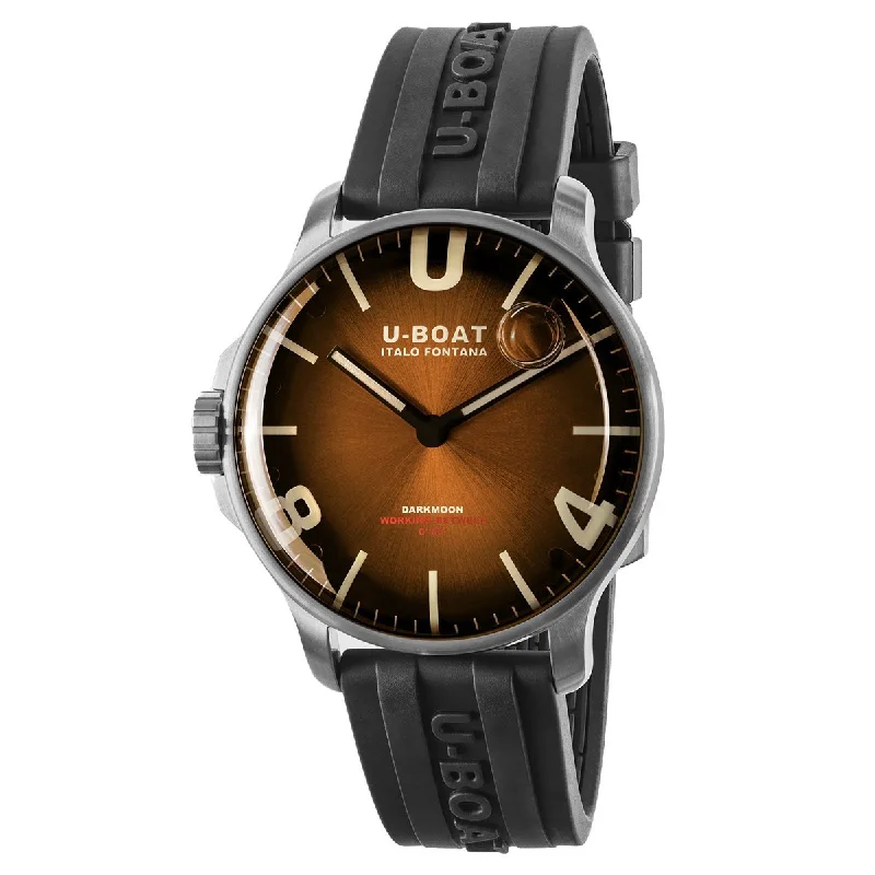 U-Boat Watch Darkmoon 44 Elegant Brown Steel 8703/B