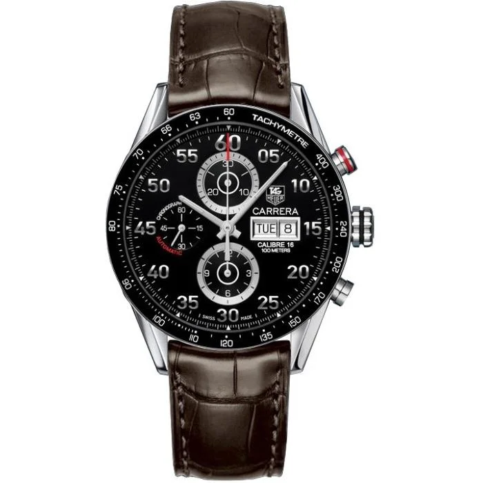 Tag Heuer Men's CV2A10.FC6236 Carrera Limited Edition Chronograph Automatic Brown Leather Watch