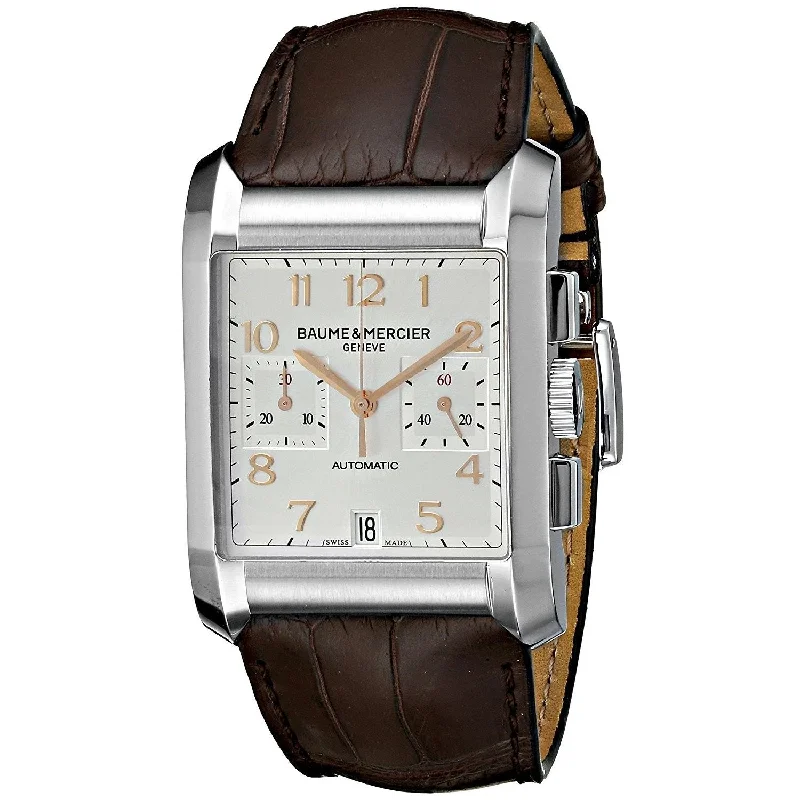 Baume & Mercier Men's MOA10029 Hampton Chronograph Brown Leather Watch