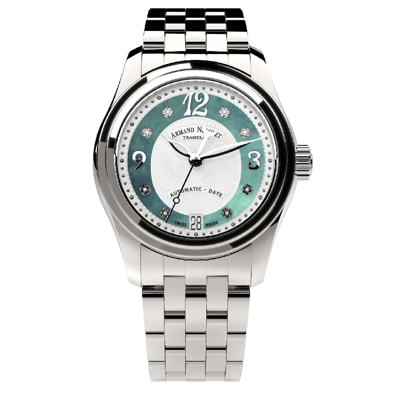 Armand Nicolet Ladies Watch M03-3 Stainless Steel Green A151BAA-AV-MA150