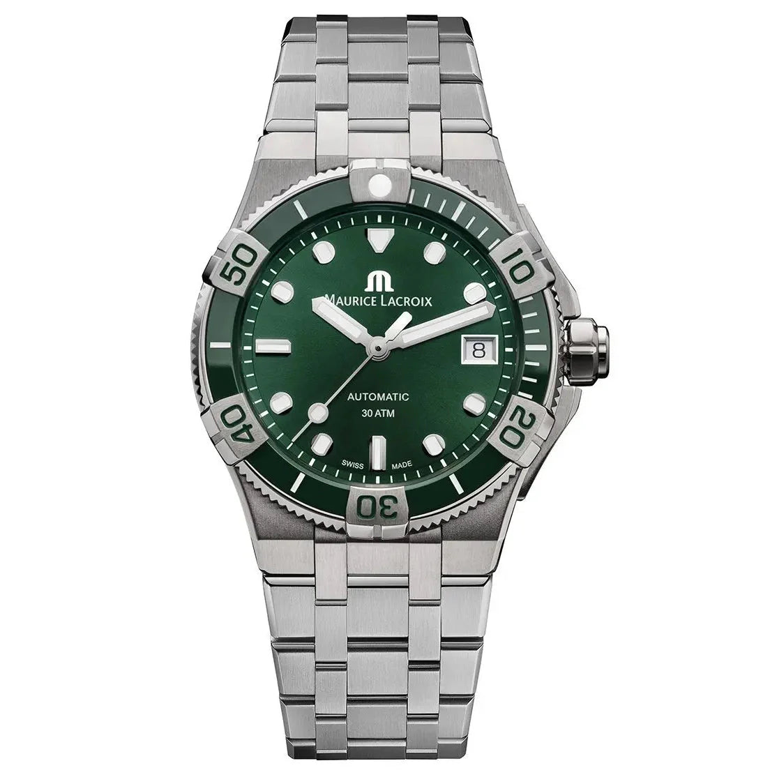 Maurice Lacroix Men's Green Aikon Automatic Watch AI6057-SSL52-630-1