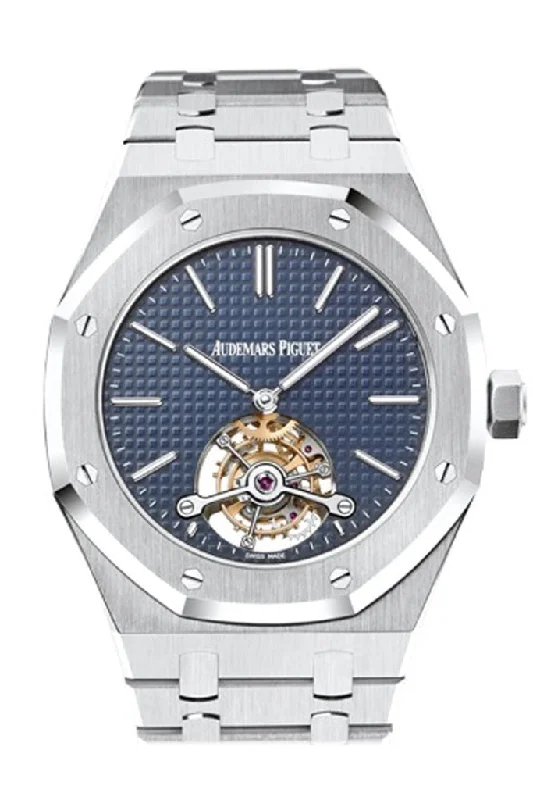 Audemars Piguet Royal Oak 41mm Extra Thin Tourbillon Blue Dial Stainless Steel Men's Watch 26510ST.OO.1220ST.01 DCM