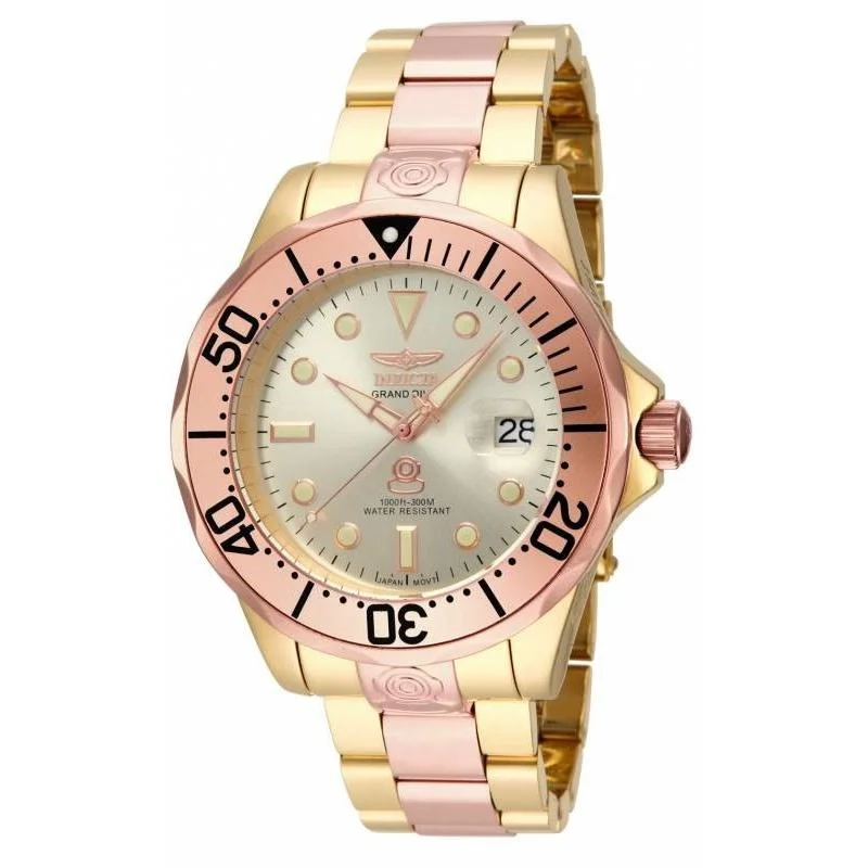 Invicta Men's 16039 Pro Diver Automatic Rose-Tone and Silver Stainless Steel Watch