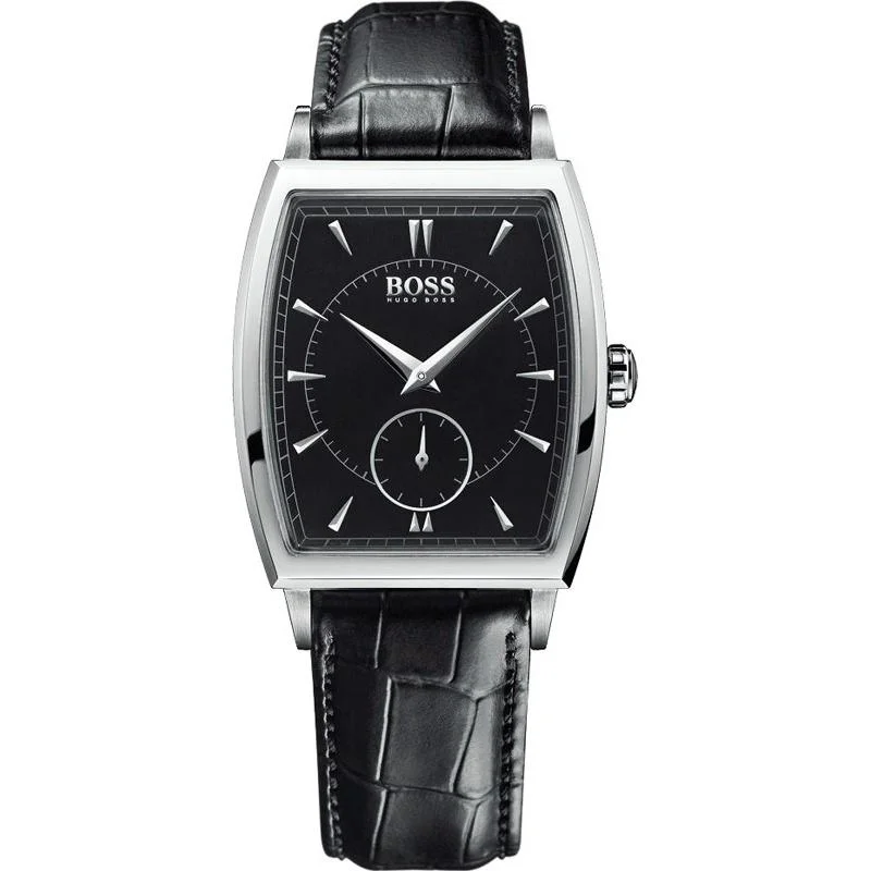 Hugo Boss Men's 1512845 Black Leather Watch