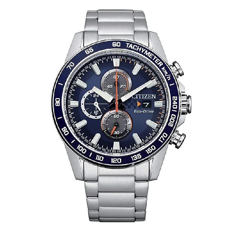 Citizen Men's Watch Eco-Drive Chrono Racing Blue CA0781-84L