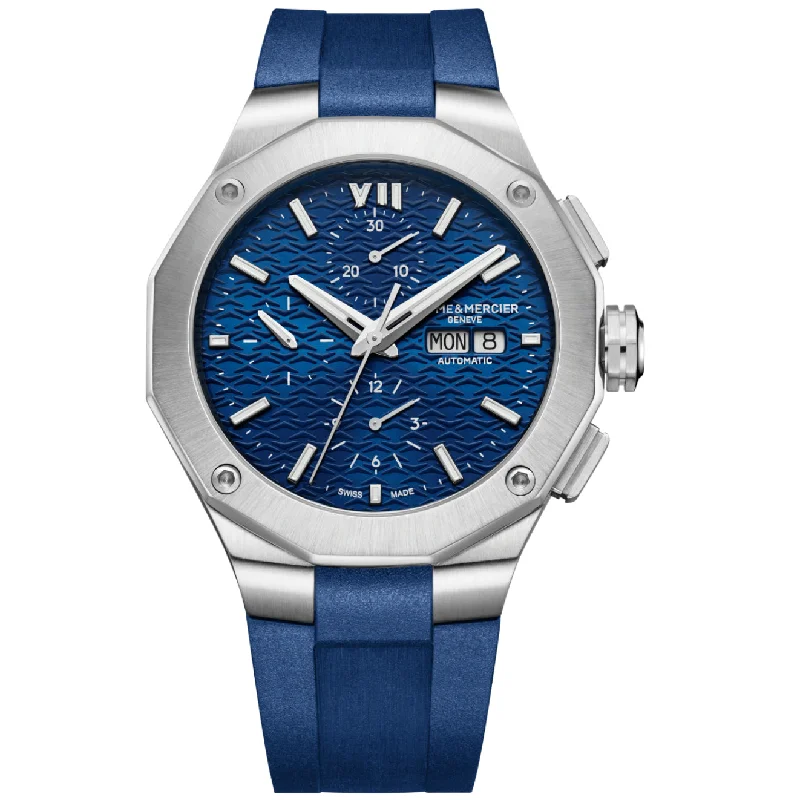 Baume & Mercier Men's Blue Riviera Watch 10623