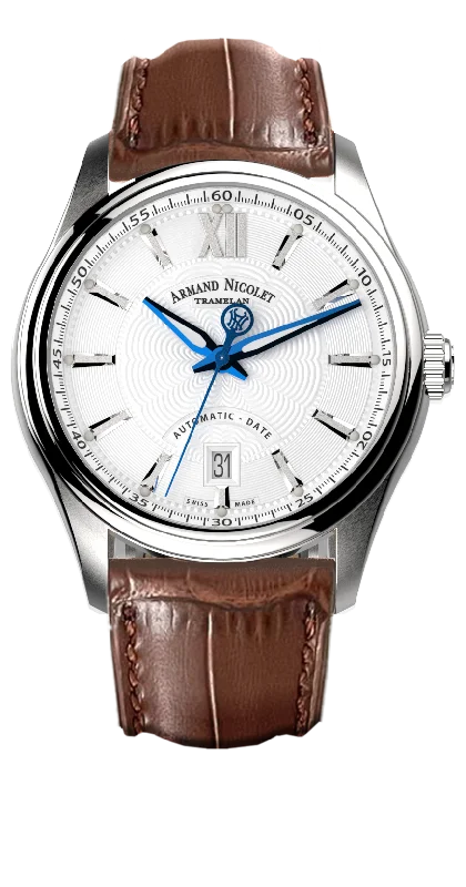 Armand Nicolet Men's Watch M02 Date 41mm Silver A740A-AG-BP22740MAM