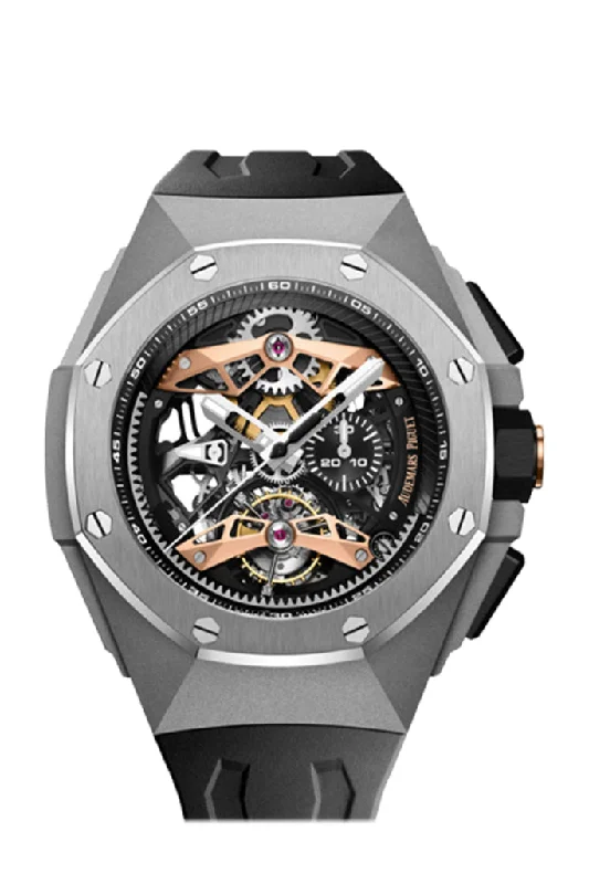 Audemars Piguet Royal Oak Concept 44 Selfwinding Tourbillon Chronograph Openworked Titanium Skeleton 26612TI.OO.D002CA.01